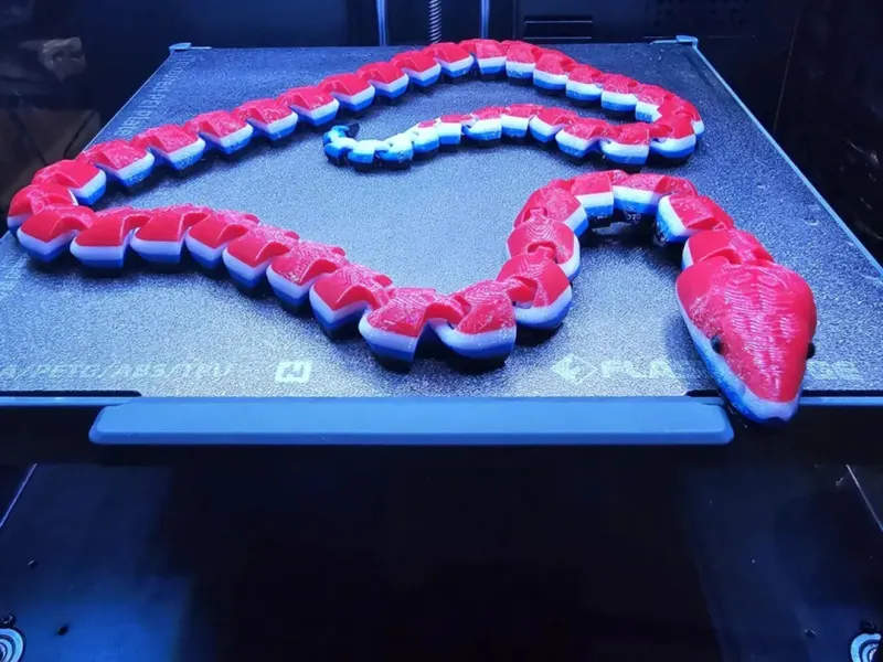 Flexible Articulated Snake – Print-in-Place Fidget Toy