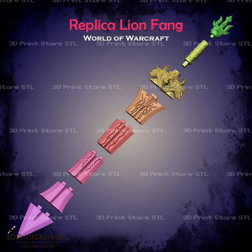 Replica Lion Fang Cosplay World Of Warcraft - STL File