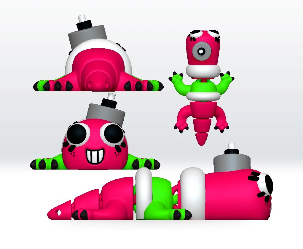 Bobette Dandys World Flexi Articulated STL 3D Model