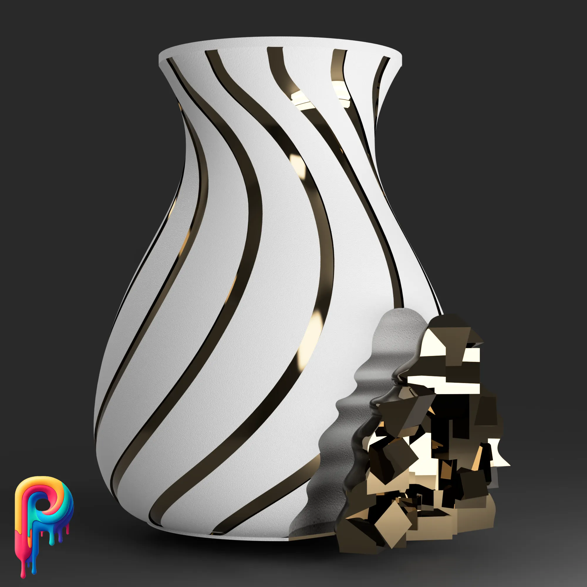 Pyrite Vase by Polymeria