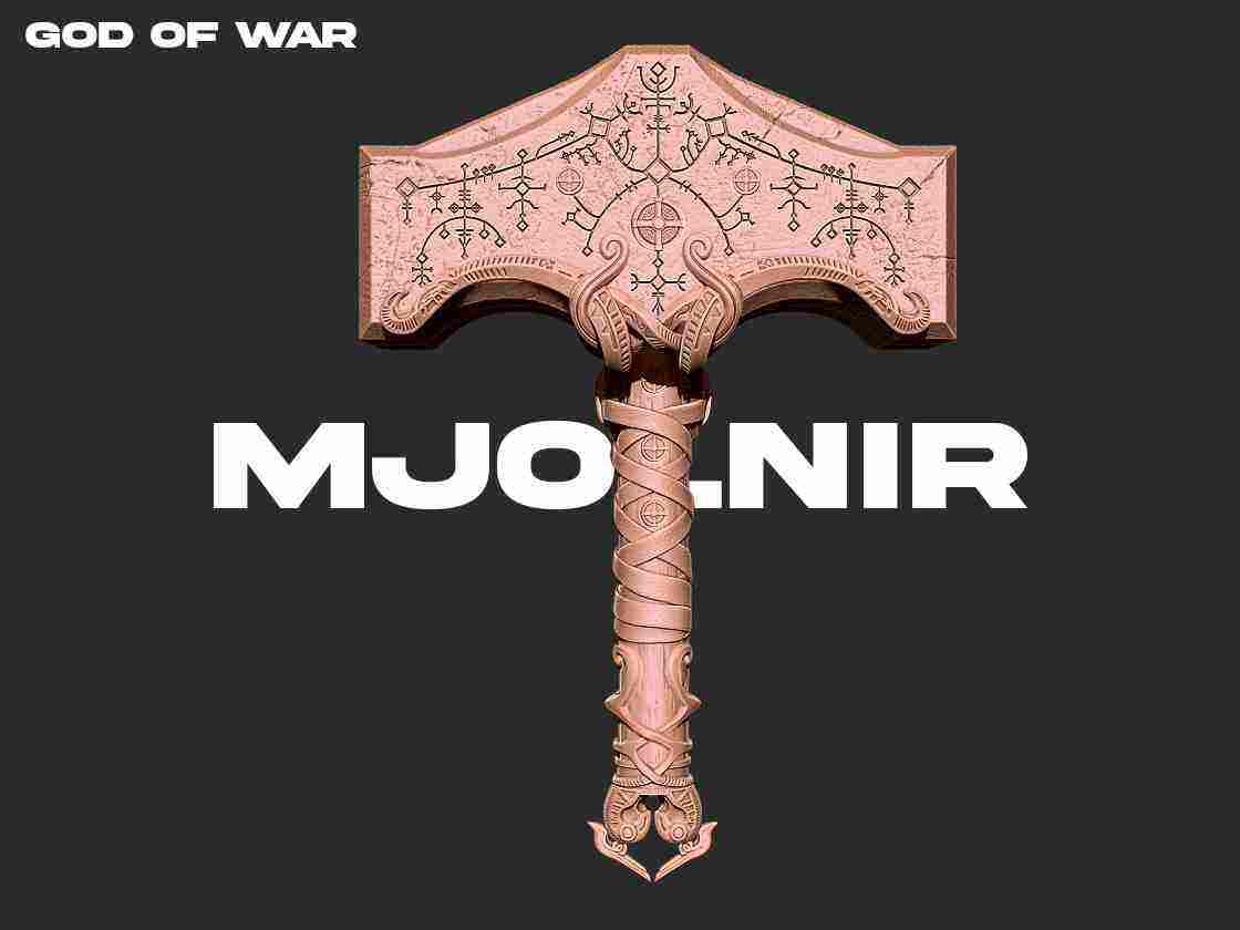 Mjölnir from The God of War (3D Printing Files)