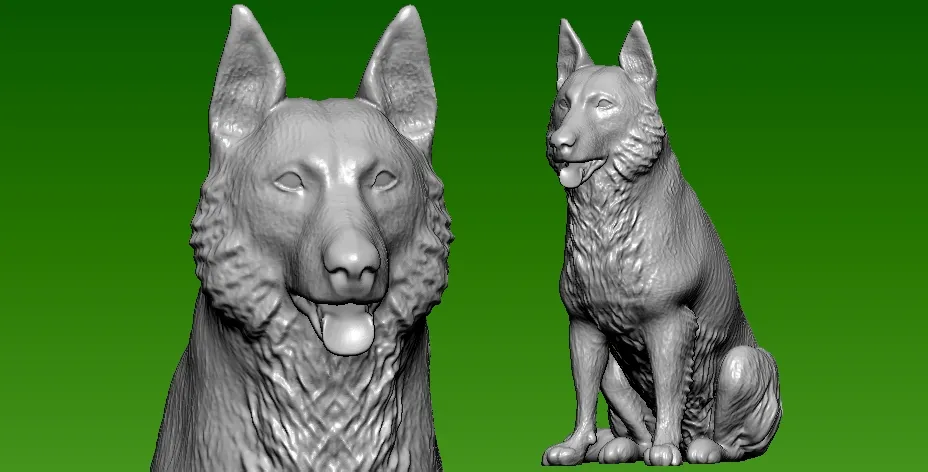 Shetland Sheepdog statue - 3D print
