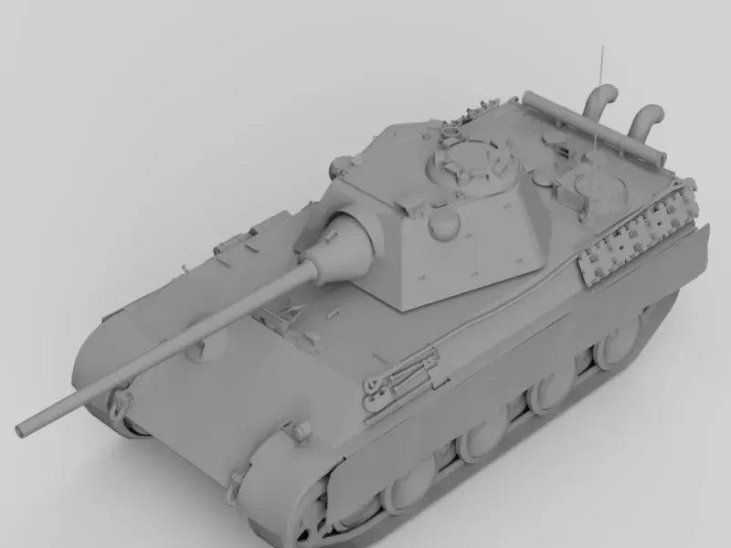 PANTHER-F MEDIUM TANK | 3D MODEL