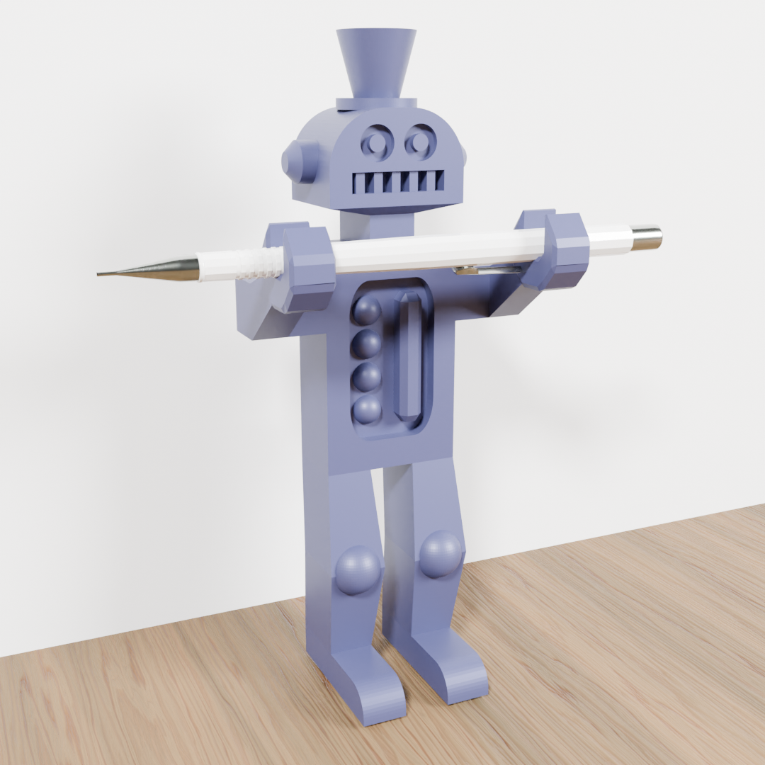 robot pencil holder | 3D models download | Creality Cloud