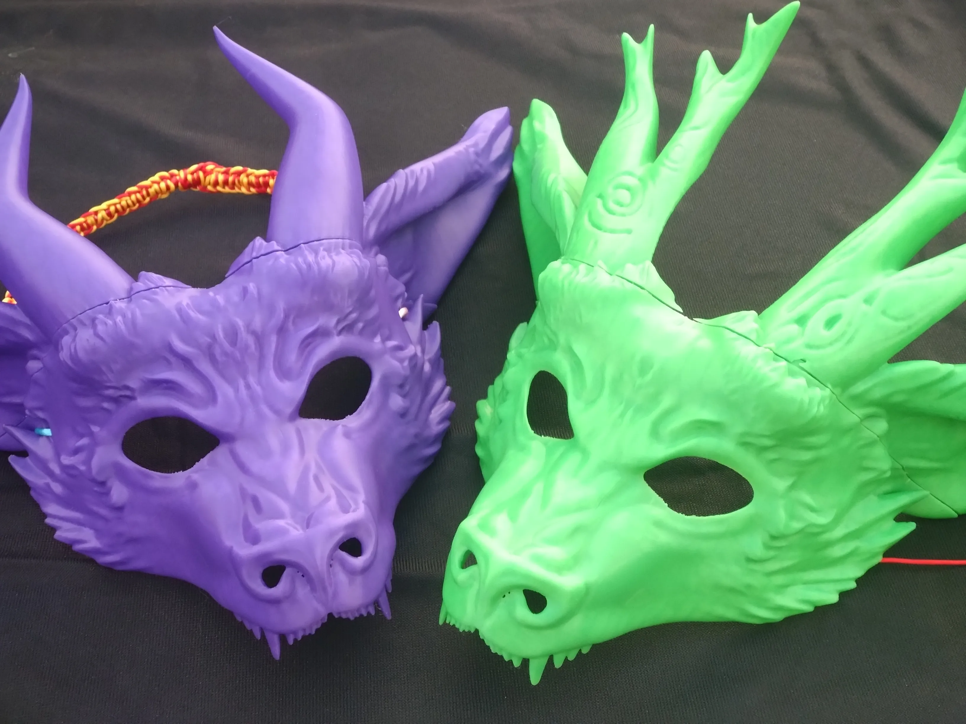 Maschere in maschera dell'Anno del Drago