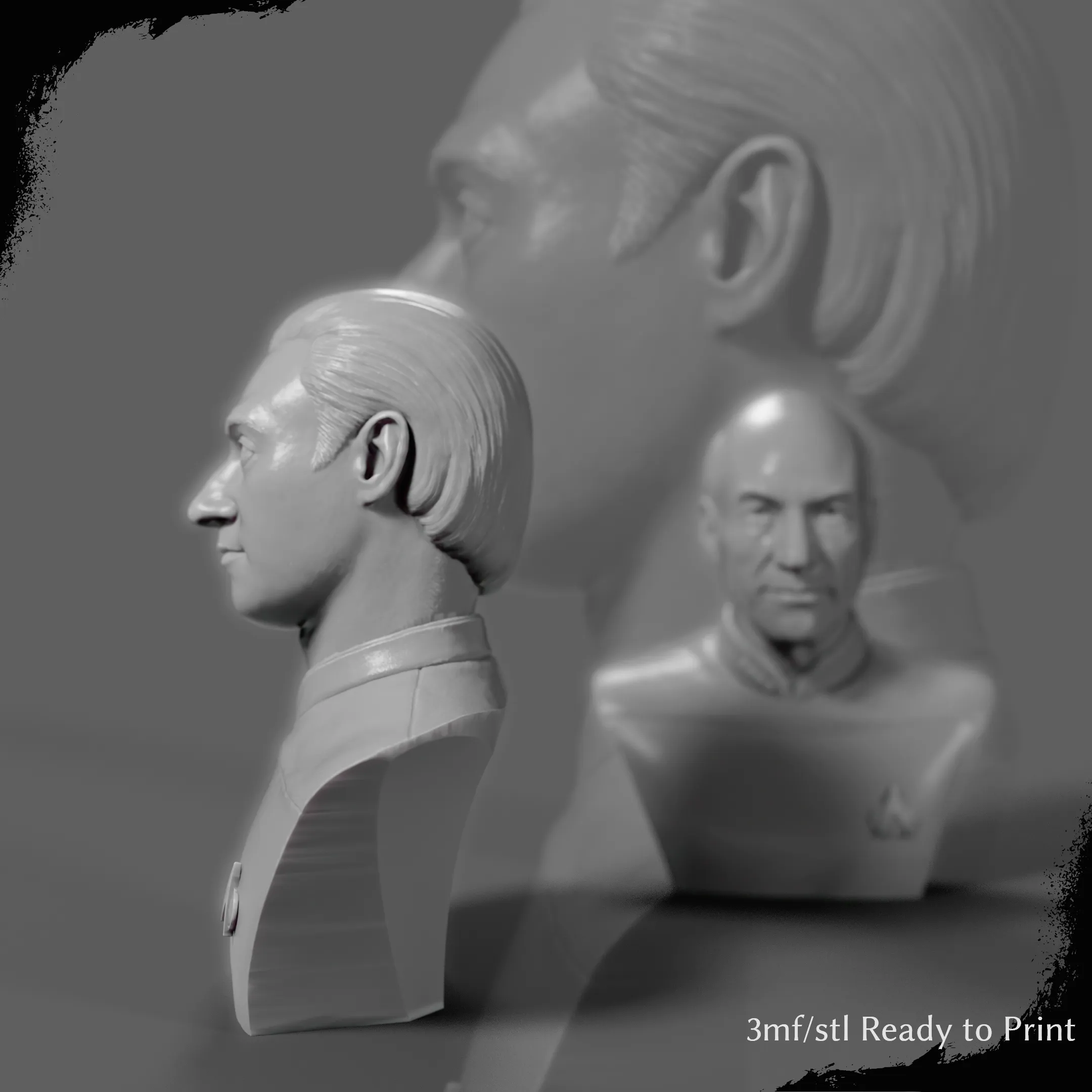 Star Trek Collection Bust: Data and Picard