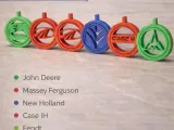 Iconic Tractor Brand Collection–Spinning Keychains-2