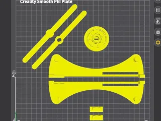 100% printable filament spool holder