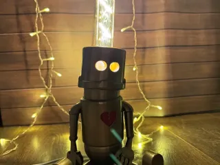 Sad robot lamp