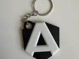 3D Keychain - Angular Logo (Multi-Color / Low-Poly Style)-1