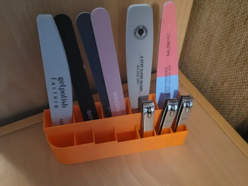 Organizer, nail file