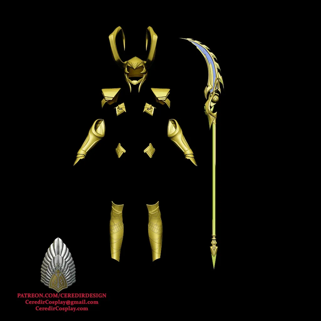 Loki Full Armour MArvel Rivals 3D DIGITAL DOWNLOAD