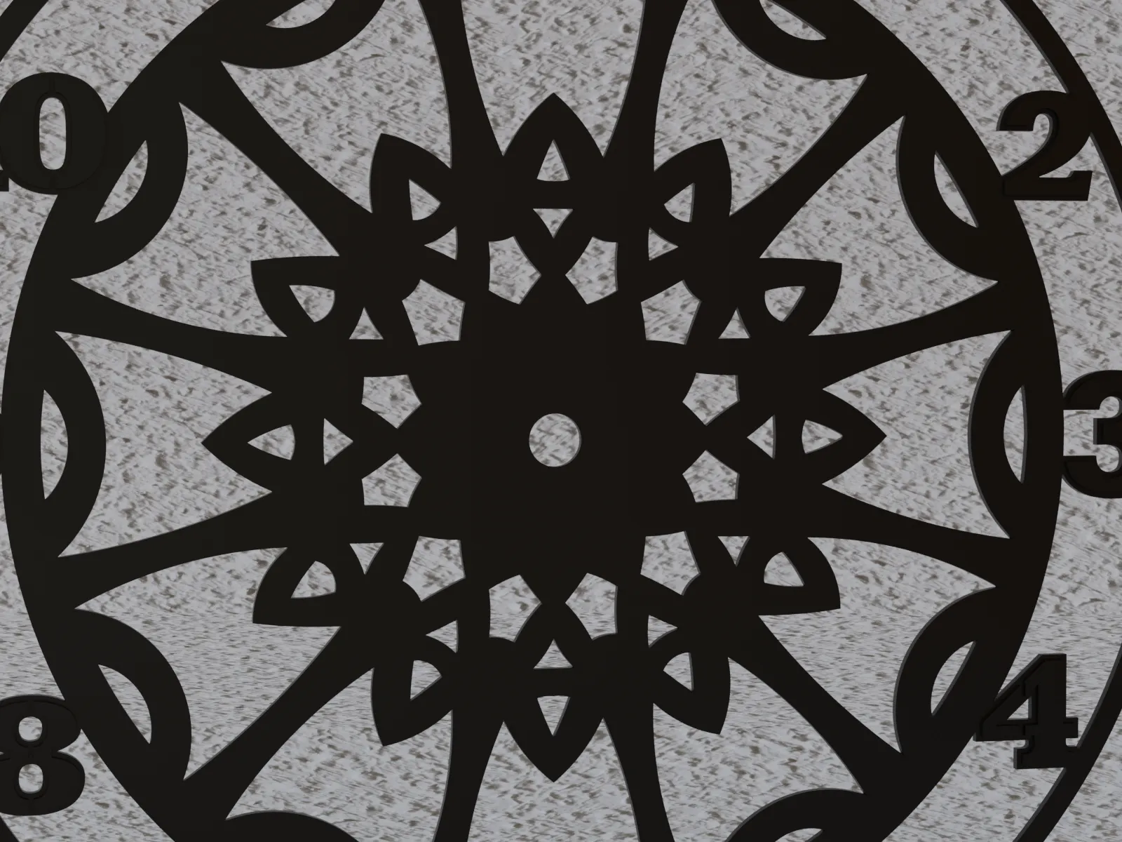 (FREE) mandala wall clock 4