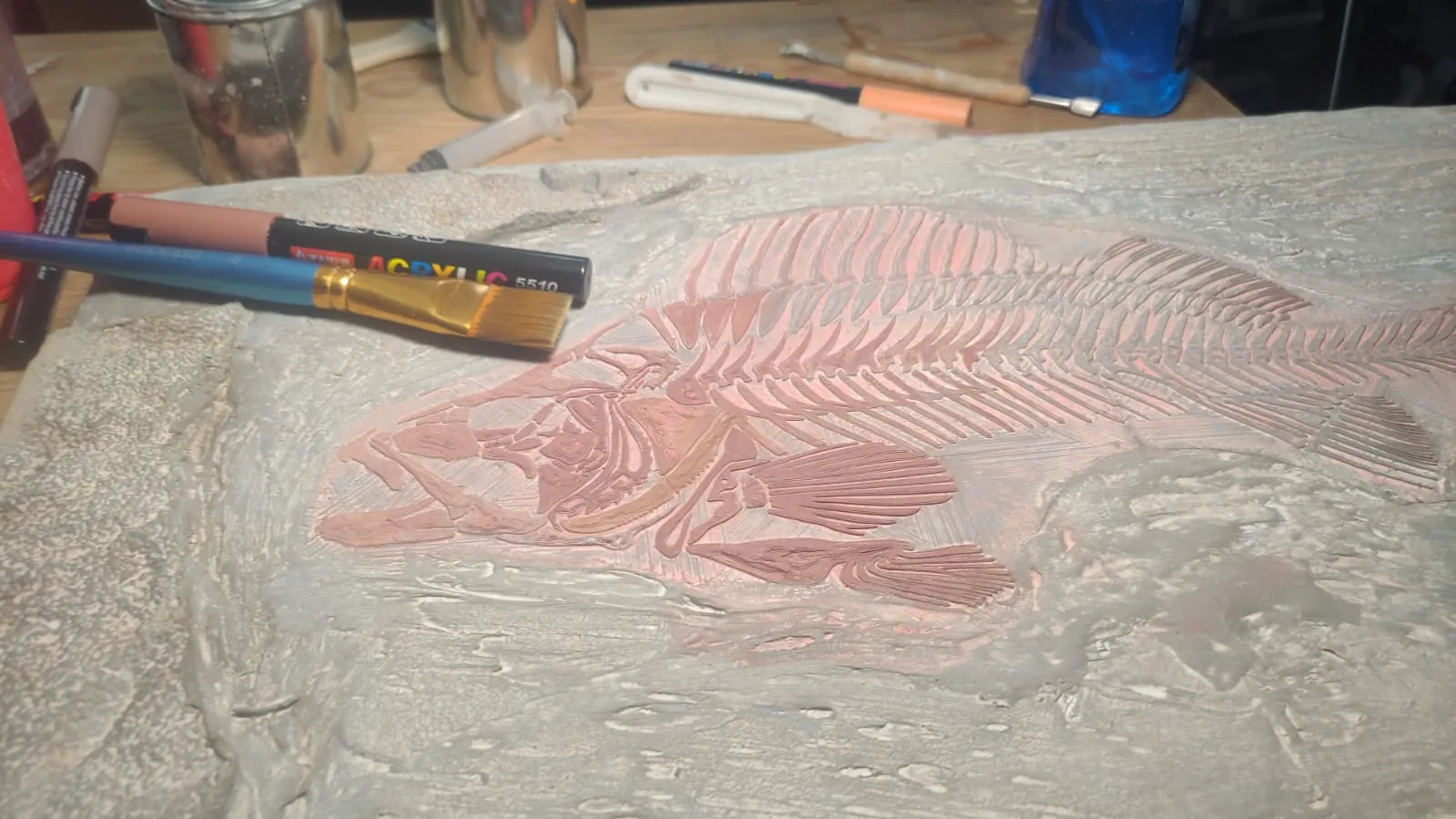 Fossil Fish Replica – Paleoart Wall Display