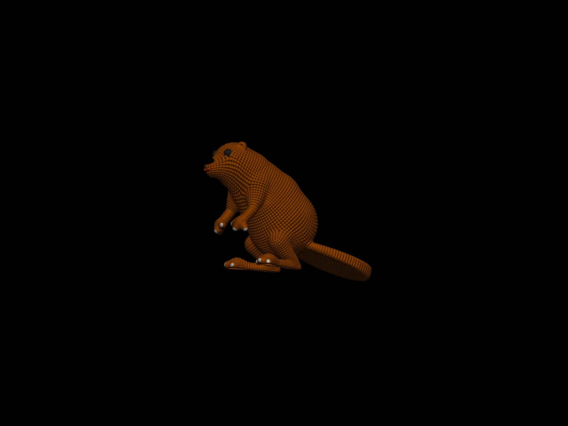 Cute Net Beaver Miniature
