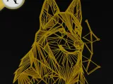 Wolf - Geometric - 2D Wall Art Decor-0