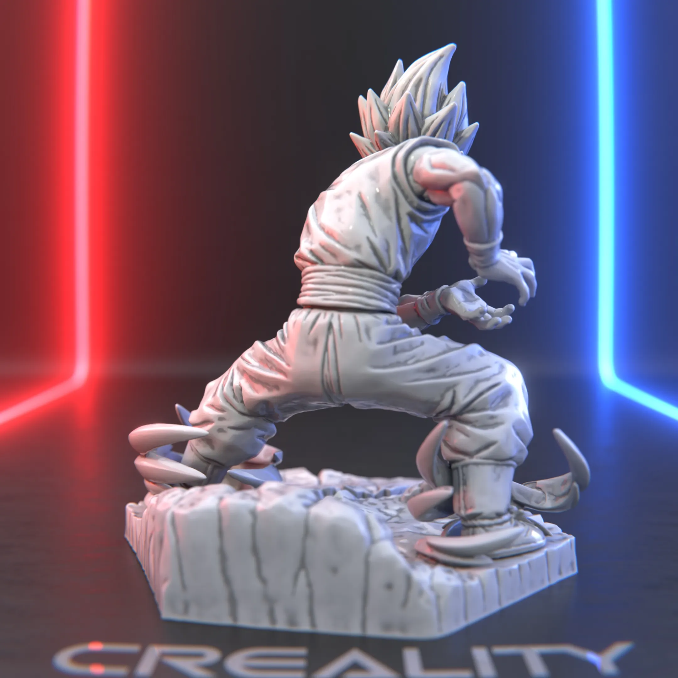 Goku - Kamehameha Fan Art 3D Printable Statue