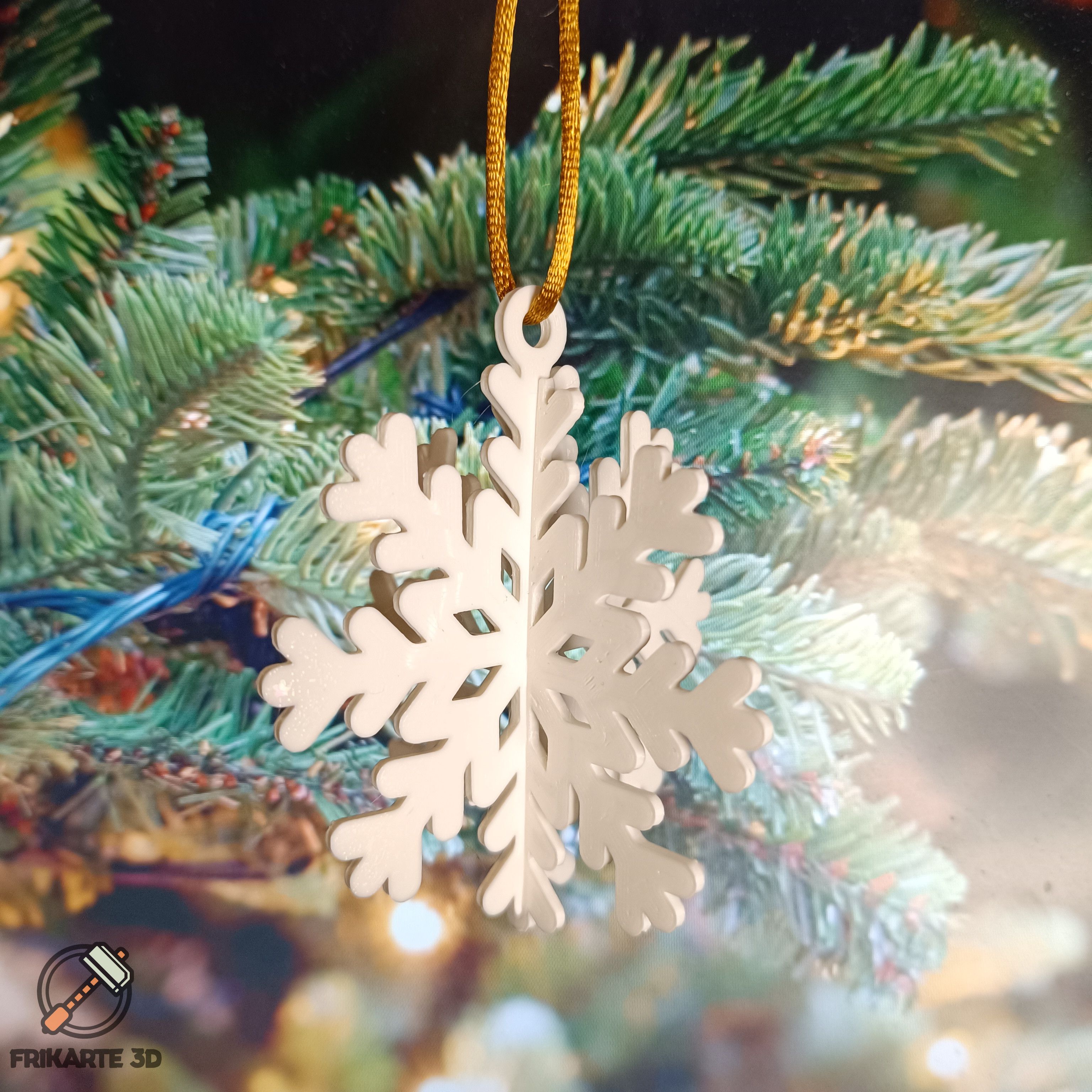 Ice Crystal Christmas Ornament Pack
