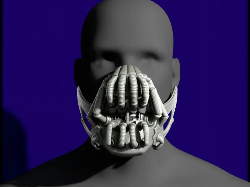 Bane Mask 3D Model - Dark Knight Rises Cosplay Prop