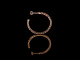 Flower Pattern Ear Hoops-5
