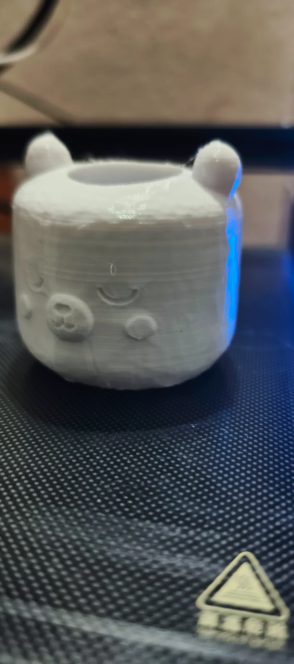 Kawaii Bear Planter & Votive - Support Free 3D Print-1