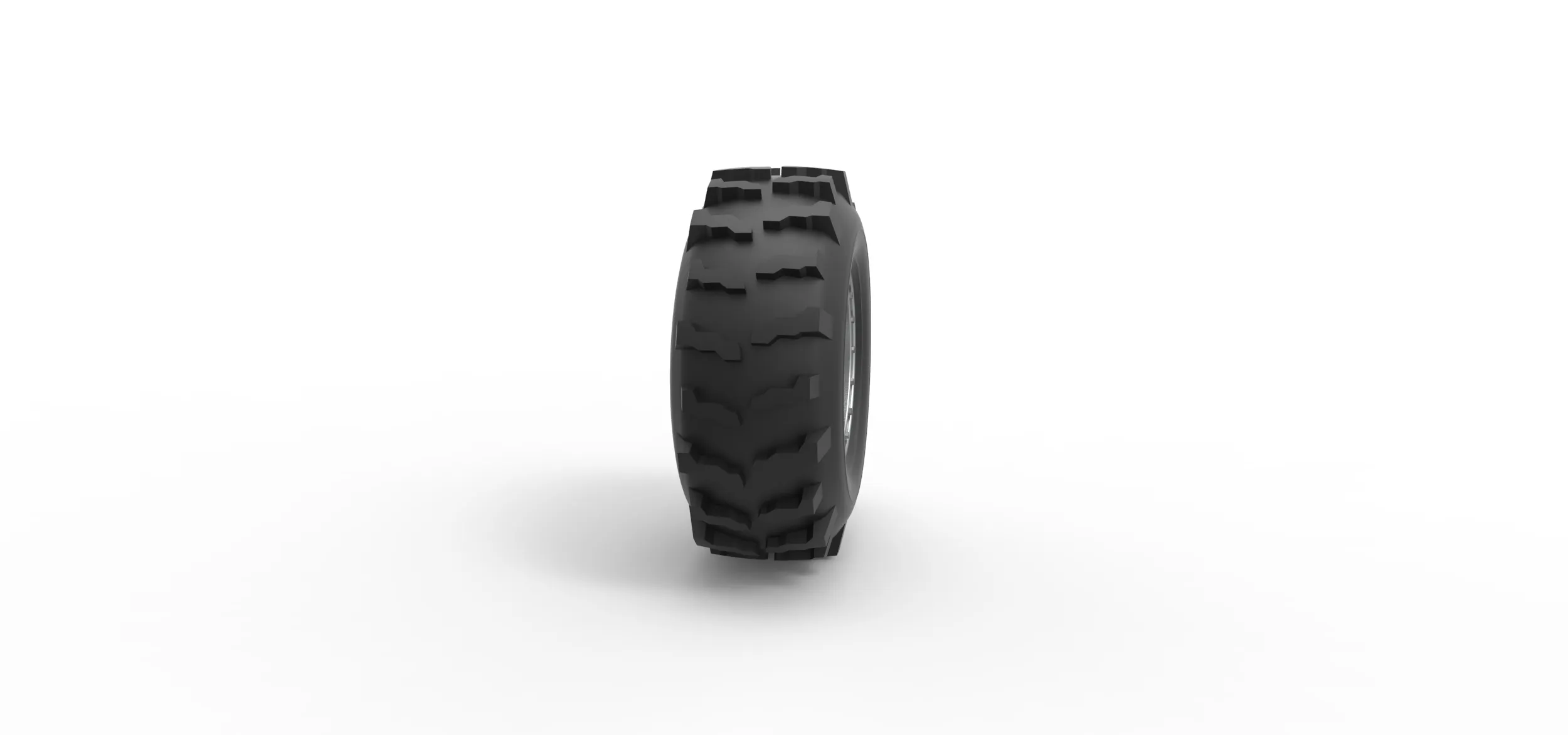 Front wheel from Mud dragster Version 3 Scale 1:25