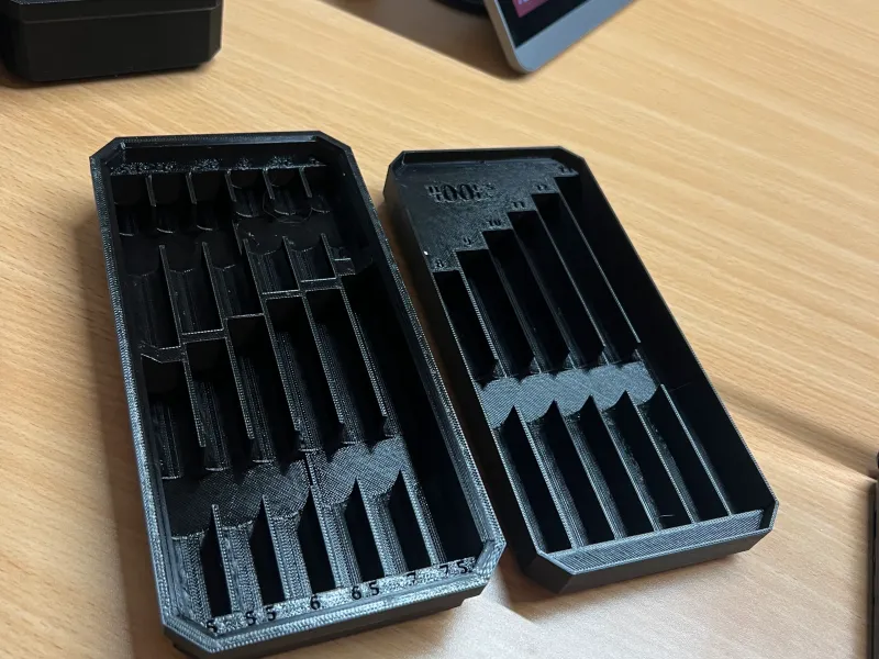 Drill organiser accessory for slim Milwaukee packout system