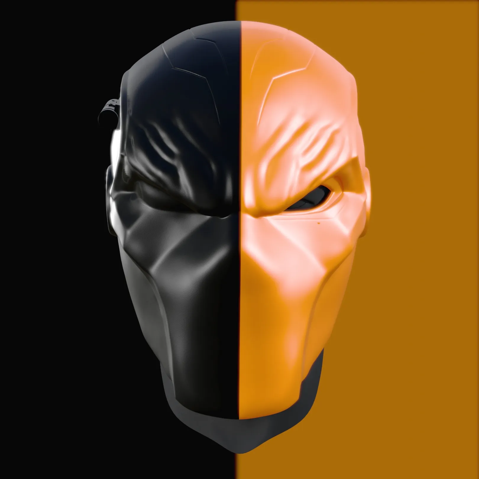 Deathstroke Helmet Cosplay - Multi-Part Model