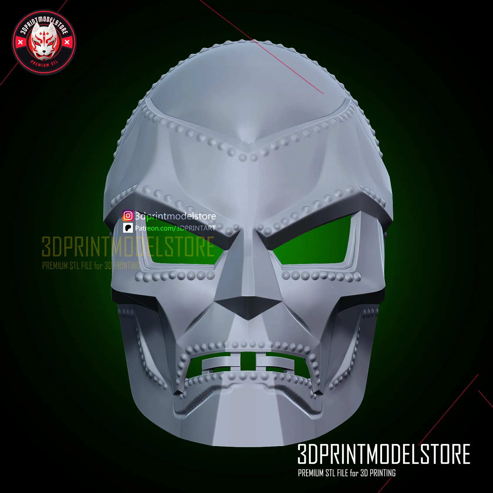 Dr Doom Mask - Marvel Doctor Doom Helmet Cosplay FREE STL