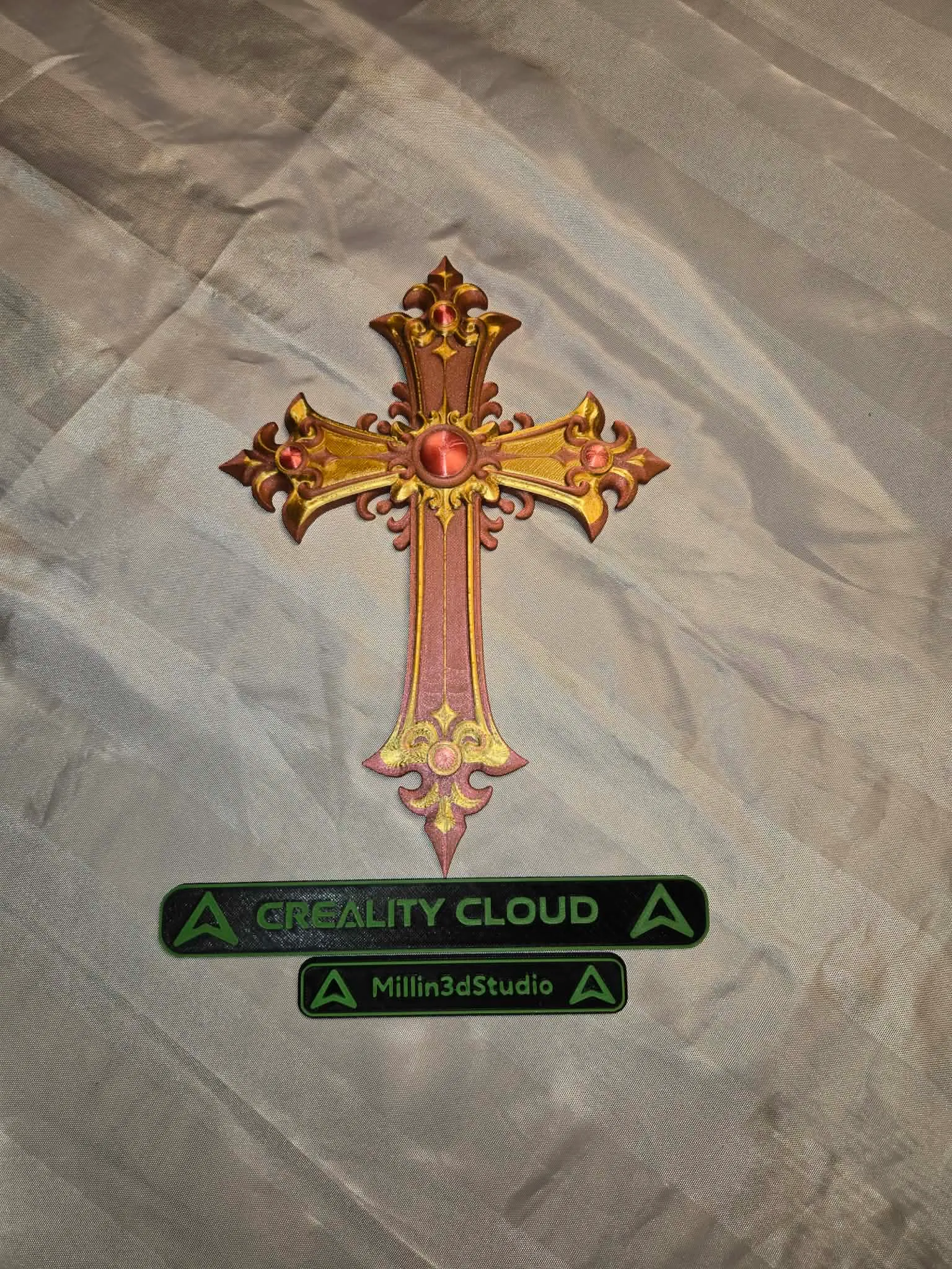 Ornate Decorative Gothic Crusader Cross-0