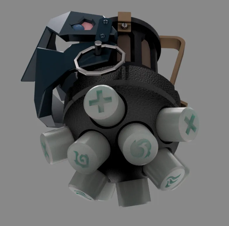 Jinx's Grenade - 3D Printable Model from "Arcane" and "Leagu