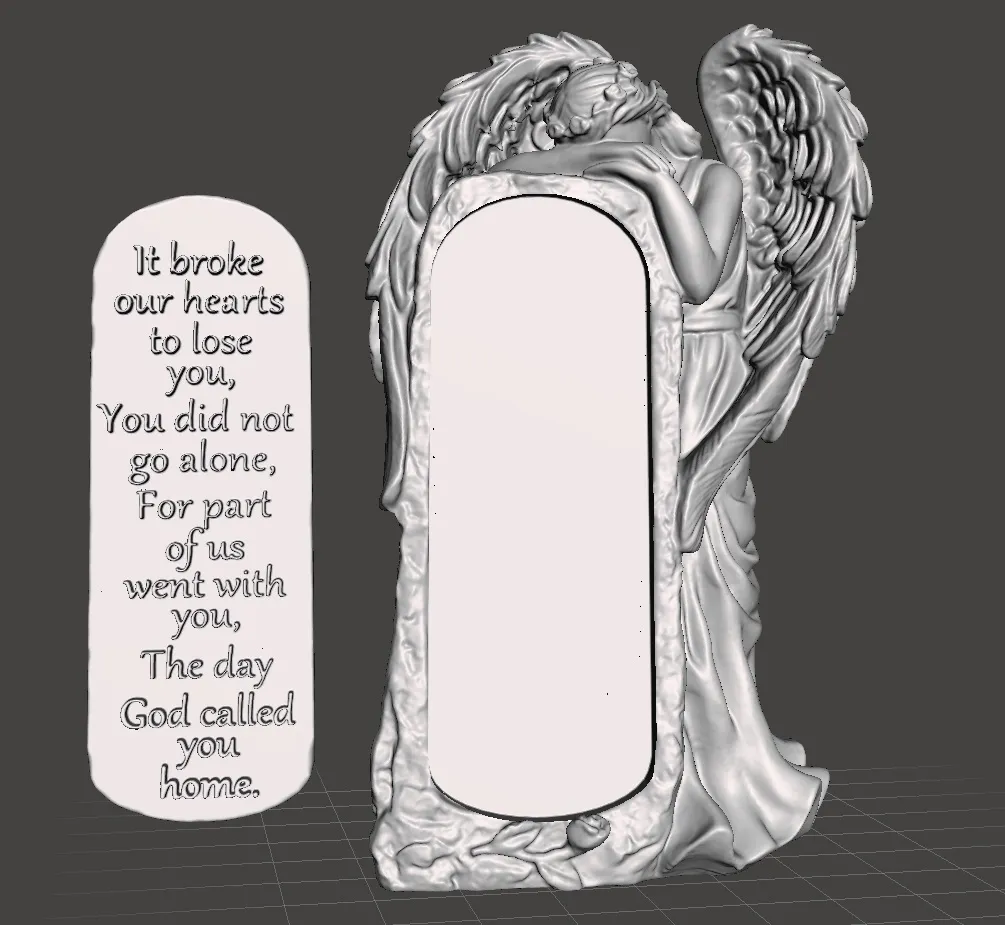 Weeping Angel  it broke our hearts Garden Statue
