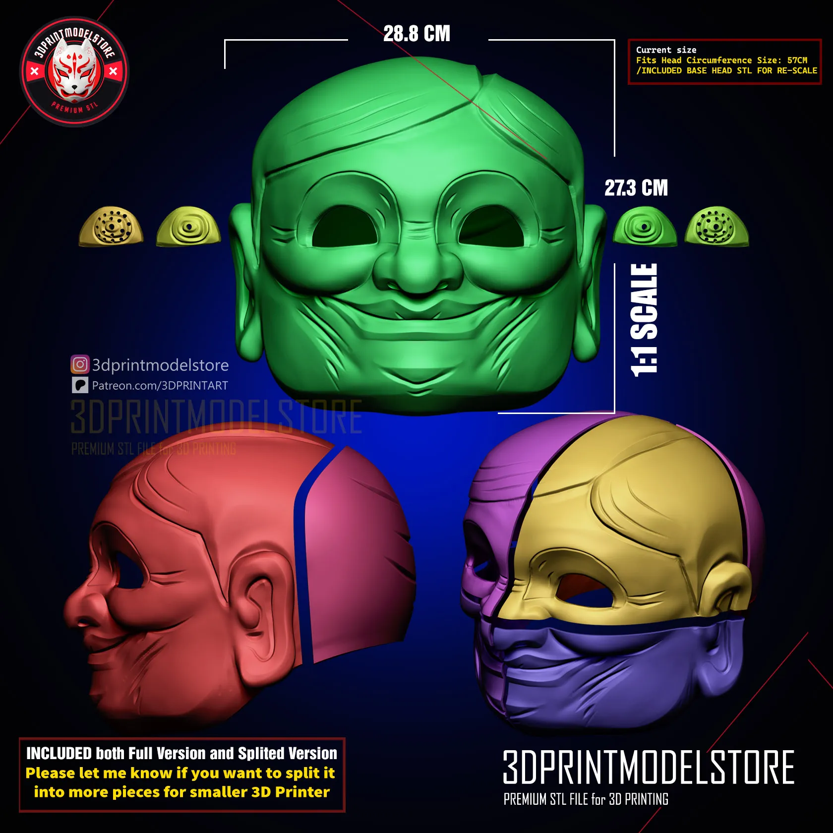 Dandadan Alien Serpo Mask - Dan Da Dan Okarun Cosplay