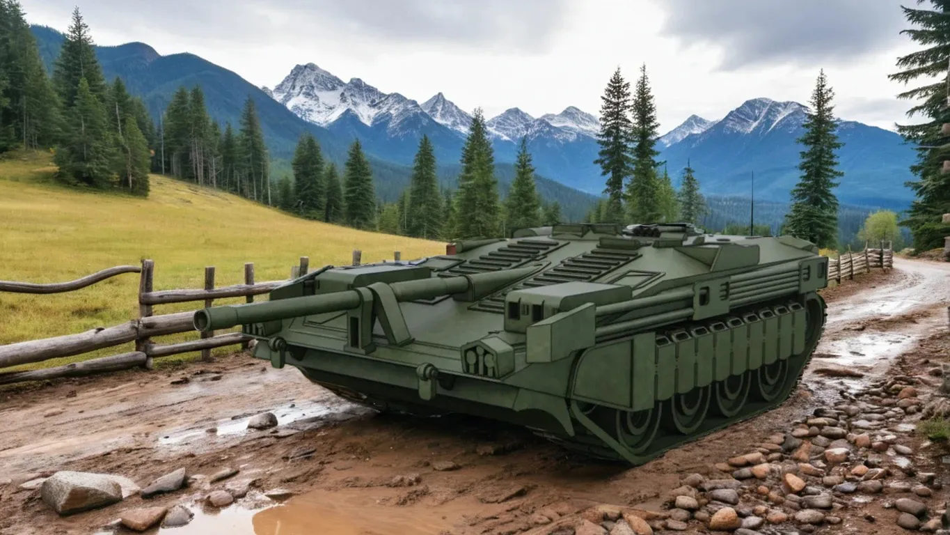 STRV-103 tank destroyer for 3d Print