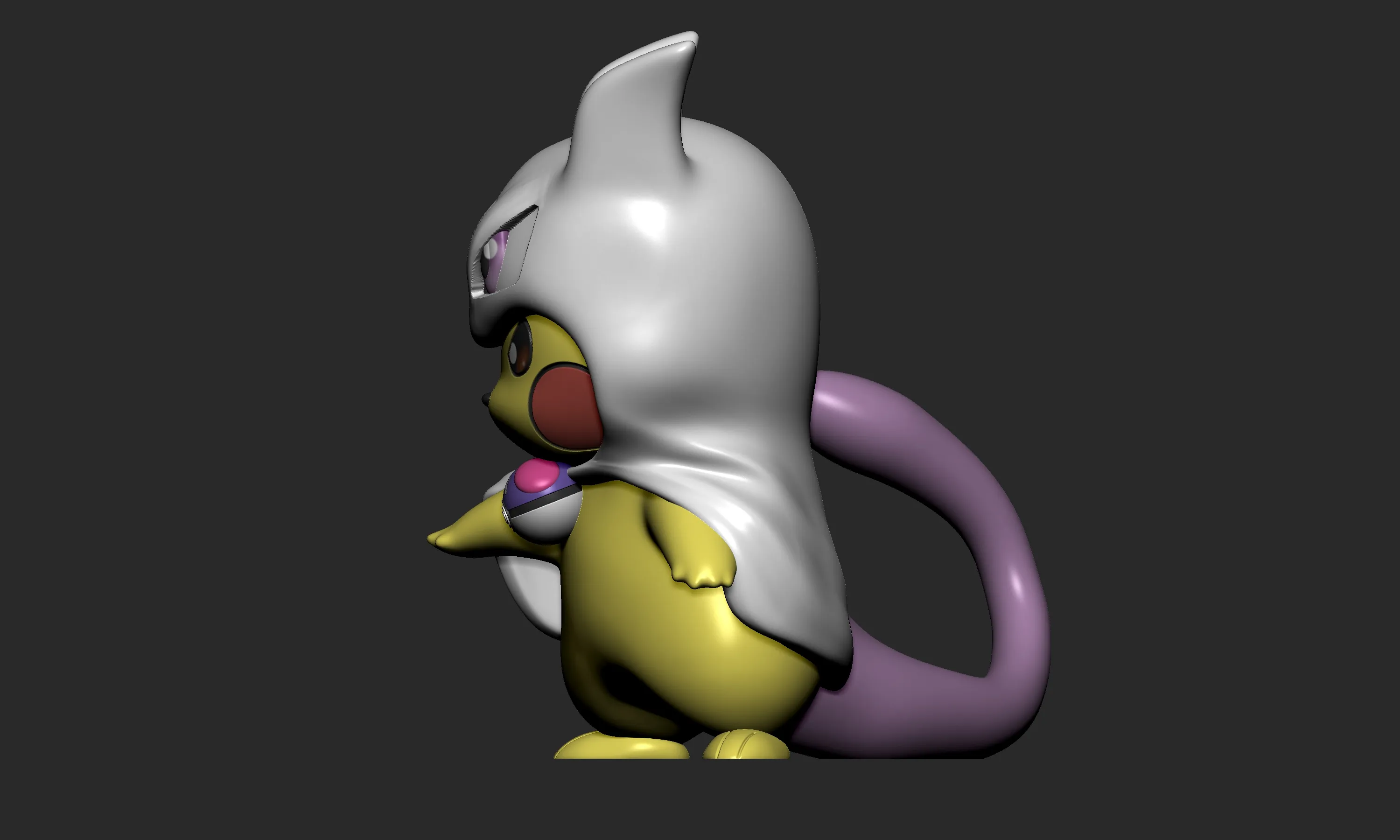 Pokemon - Pikachu Cosplay Mewtwo