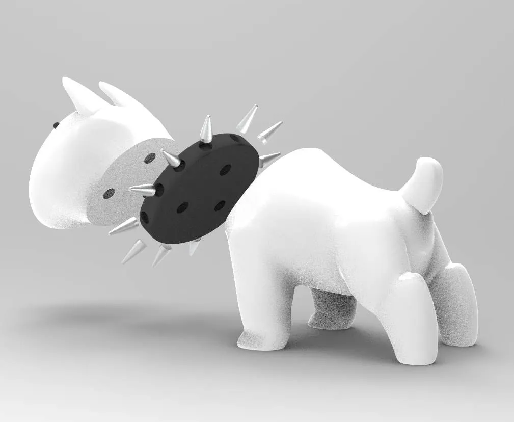 bull terrier dog 3D - STL file for 3D printer