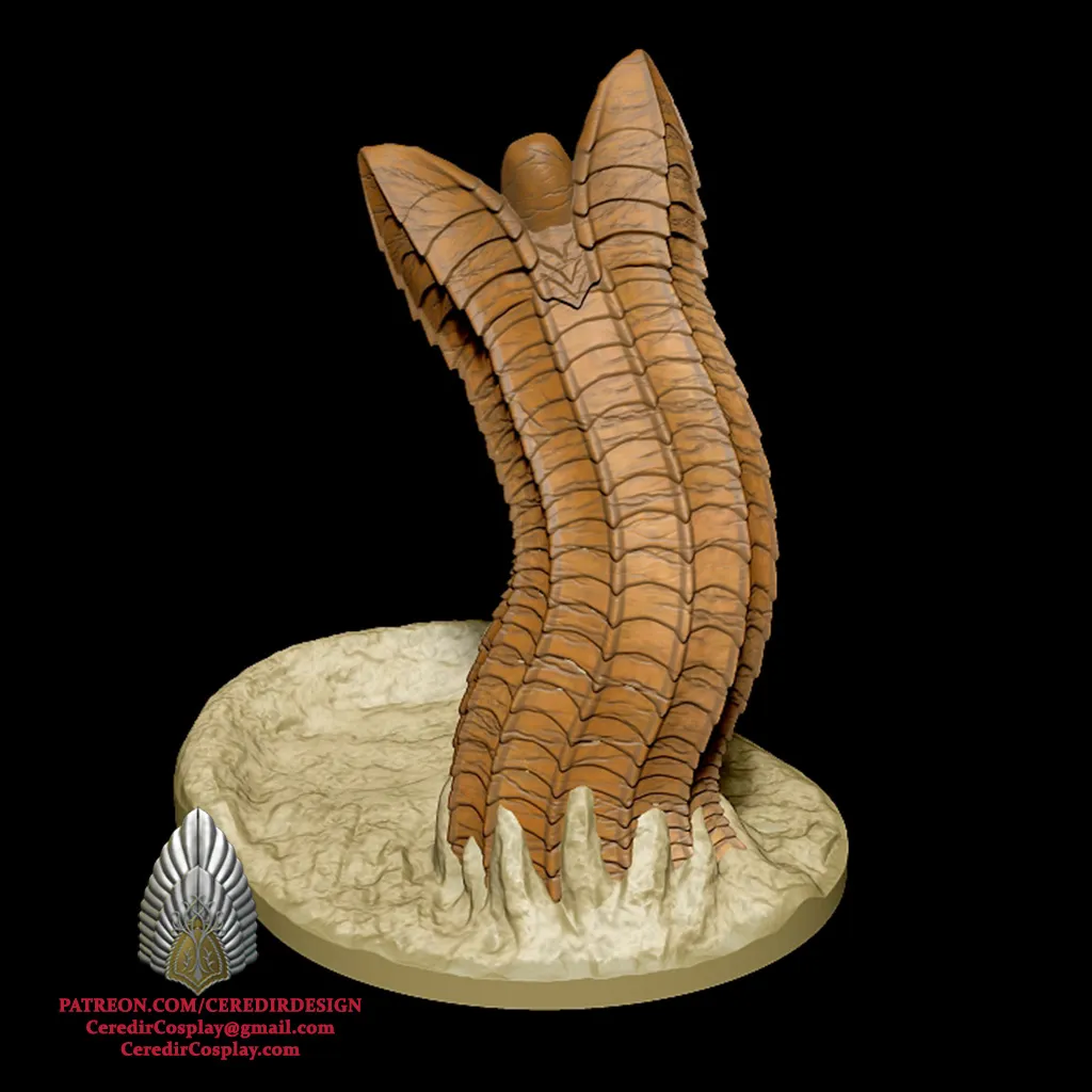 Dune Sandworm Dice Tower 3D DIGITAL DOWNLOAD