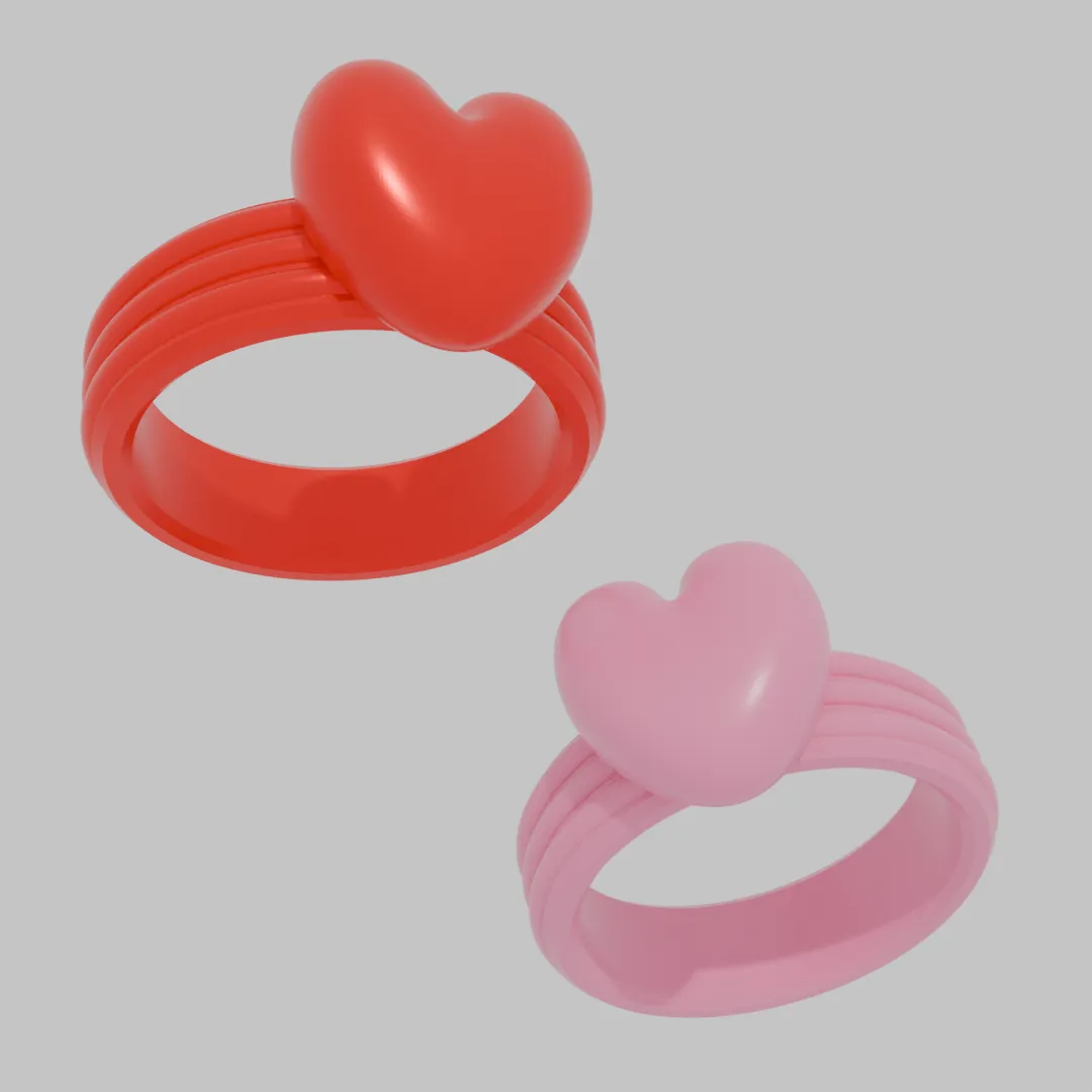 cute heart ring