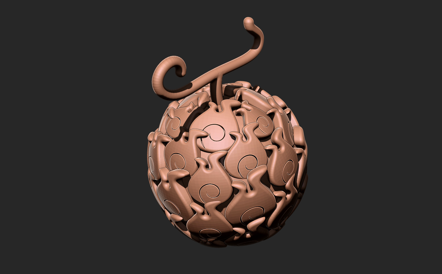 Devil Fruit - Mera Mera no Mi 3D model 3D printable