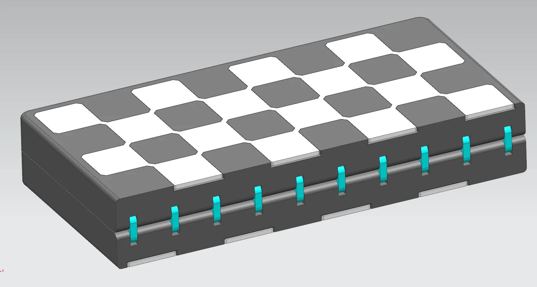 Chessboard Box + Chess Pieces: Too simple hidden hinge