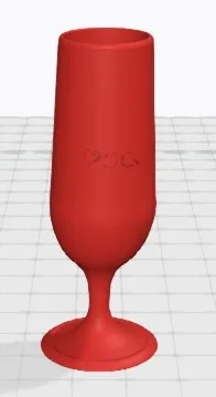 New Year Champagne Glass