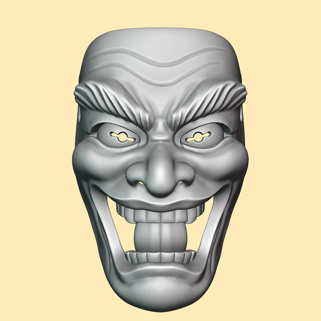Clown Joker Oni Mask 3D print model