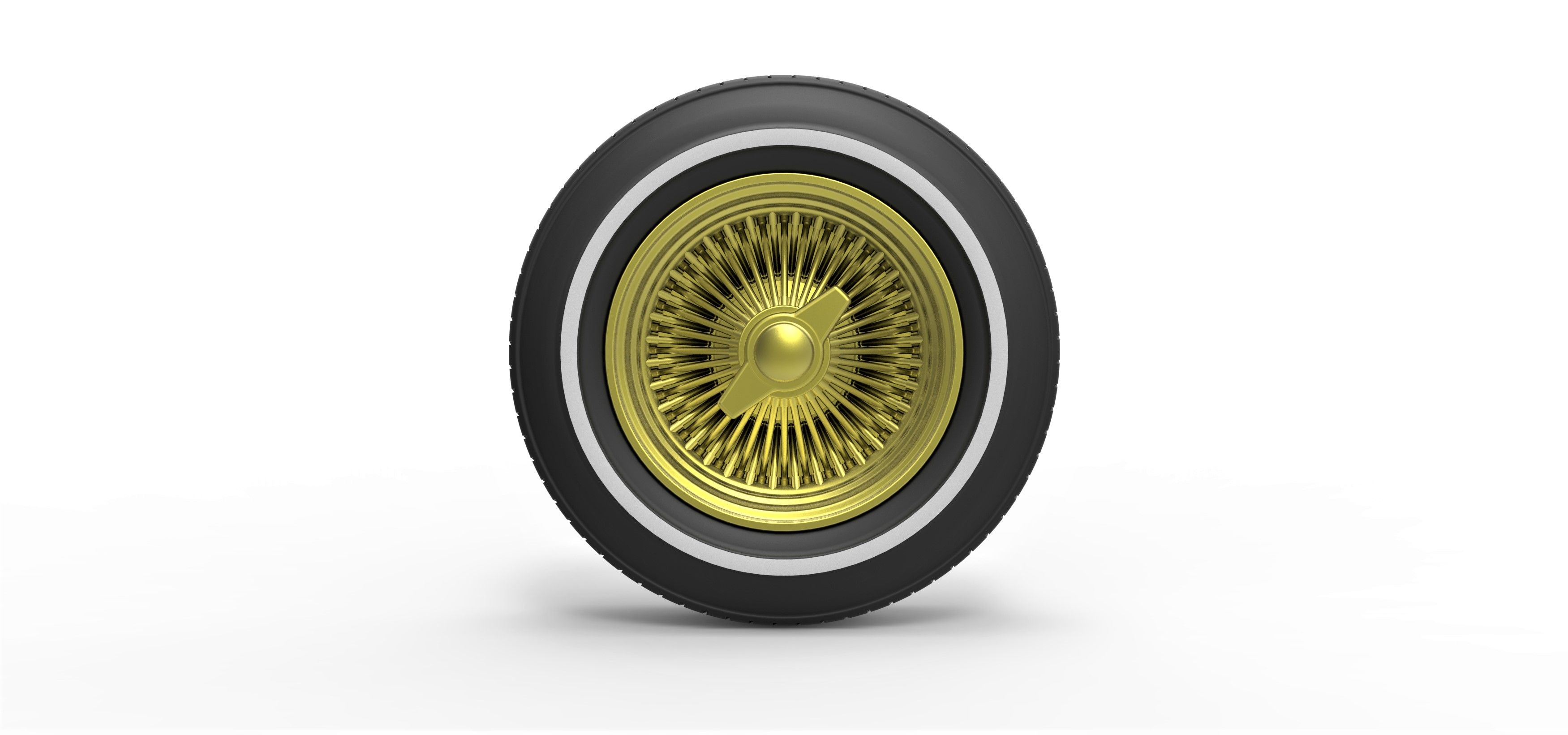 Wire wheel from lowrider Scale 110 3D models download Creality Cloud
