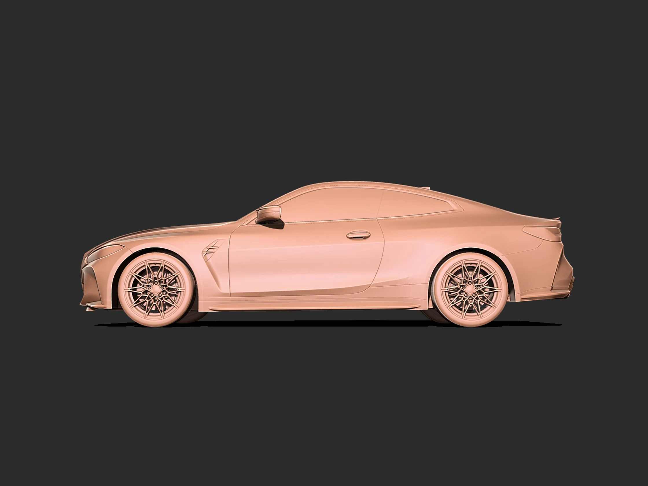 BMW M4 G82 Competition 2021 3d baskı modeli