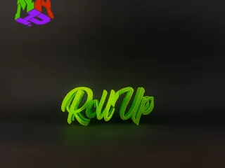 Text Flip - Roll Up