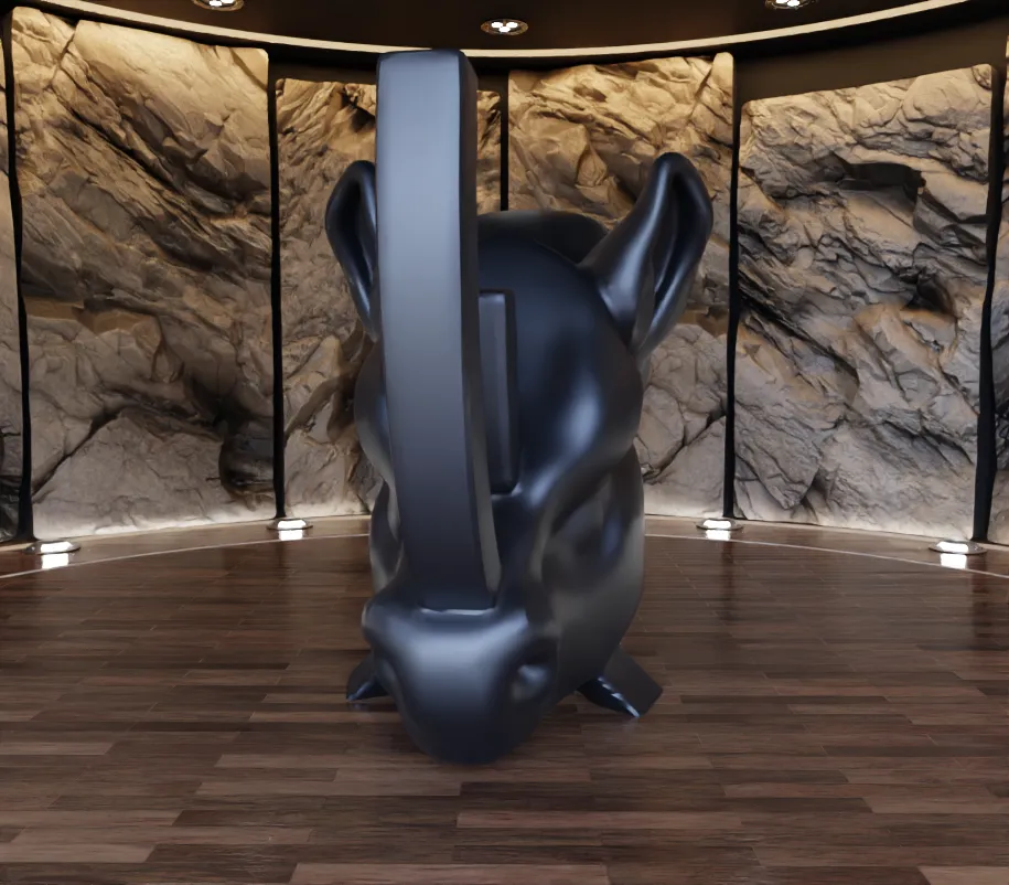 Rhino Black Edition Decorative Sculpture Fan Art Toy