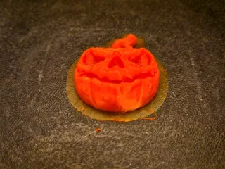 Pumpkin fridge magnet
