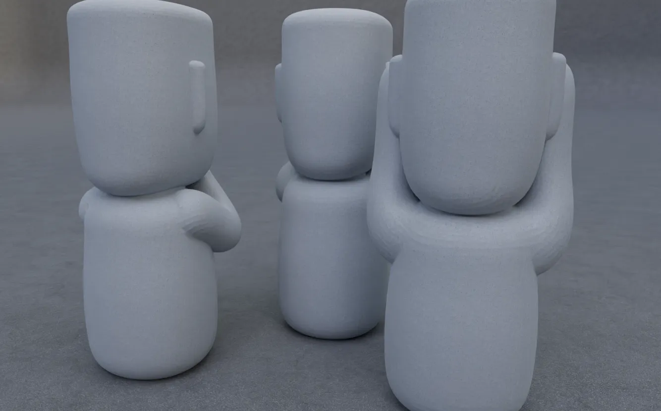 Hear No Evil Moai Tealight Holder
