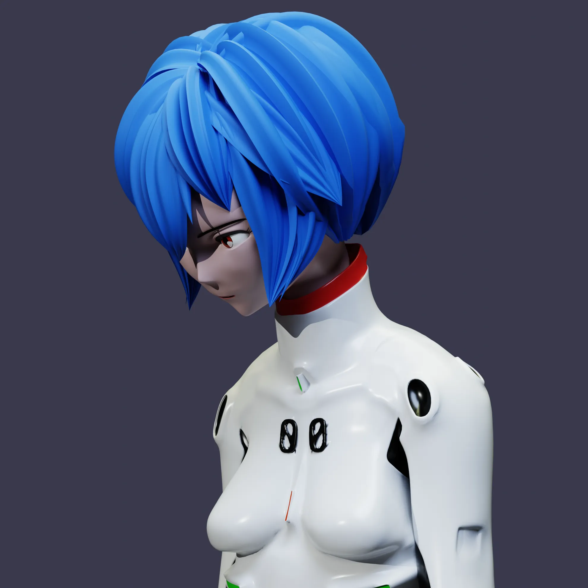 Evangelion Rei Ayanami - full body pose