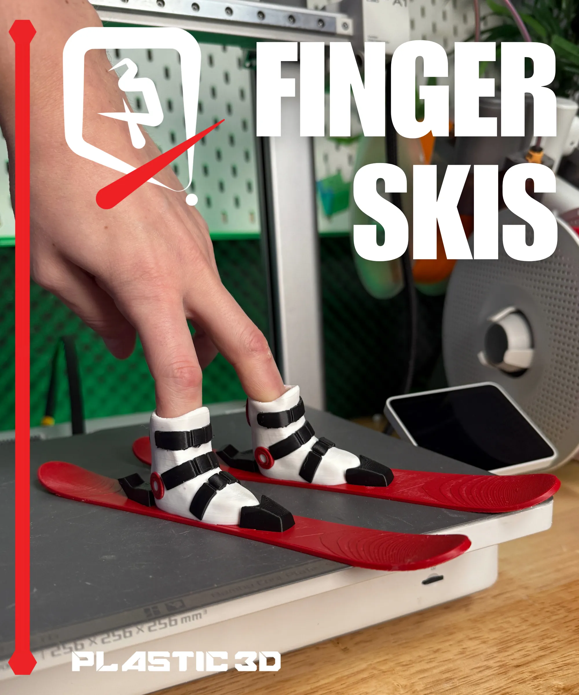 3D Printer Files | 3MF File | Finger Skis | Creality Cloud